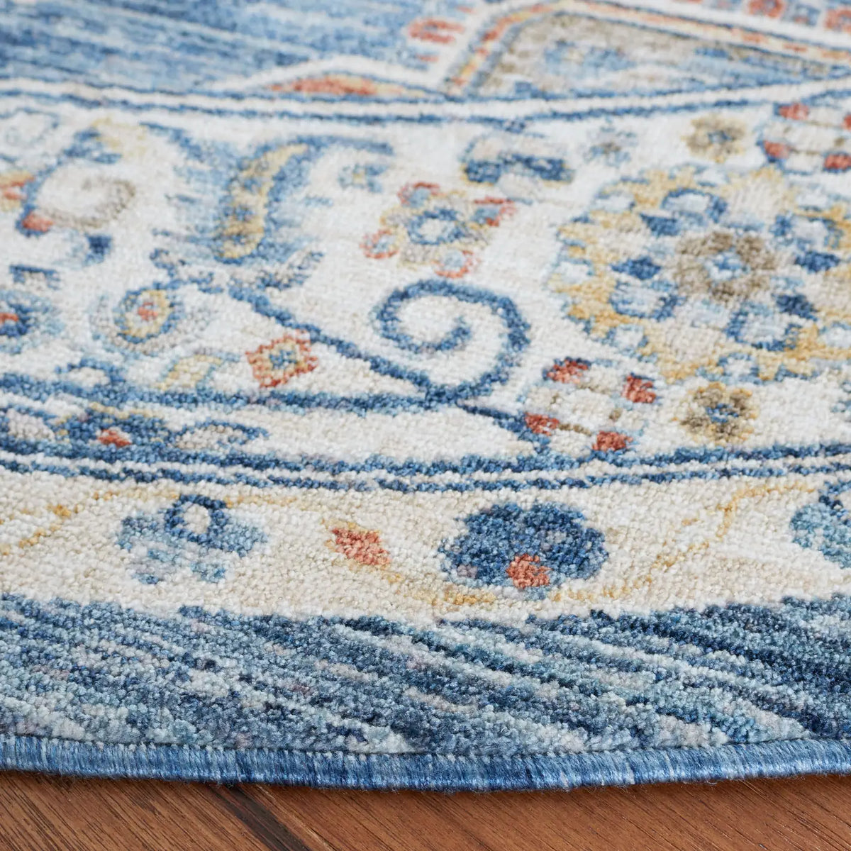 Safavieh Olympia 6'-0" x 6'-0" Rug in Blue / Beige