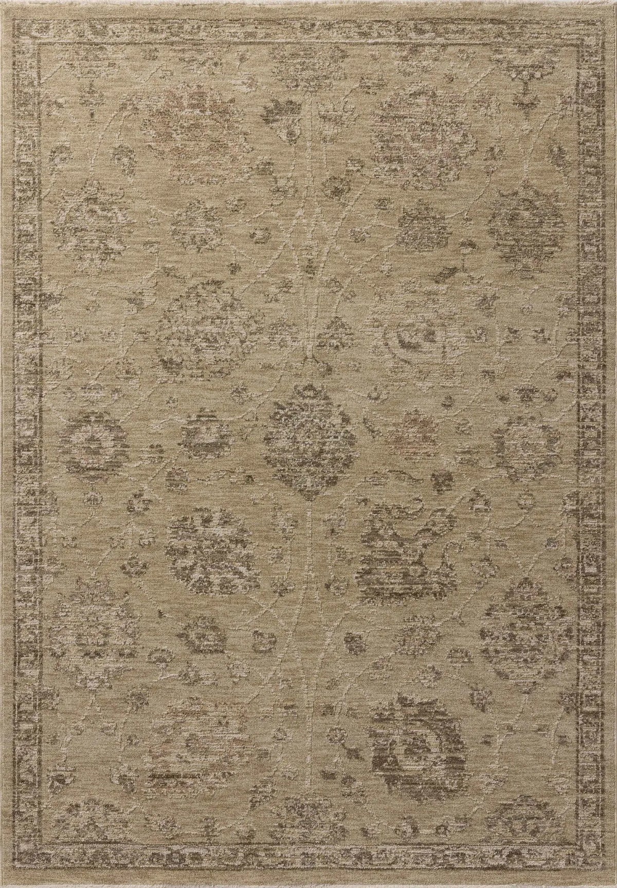 Loloi Willa WIA-05 Wheat / Multi Power Loomed Rug - main flat