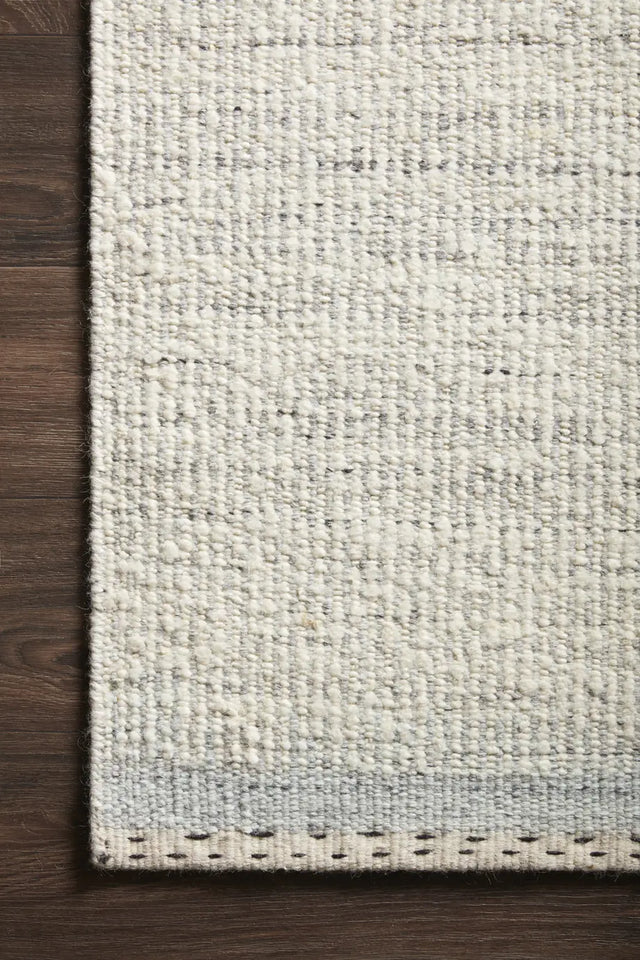 Loloi Sloane Sln-01 Smoke Rugs - corner on wood