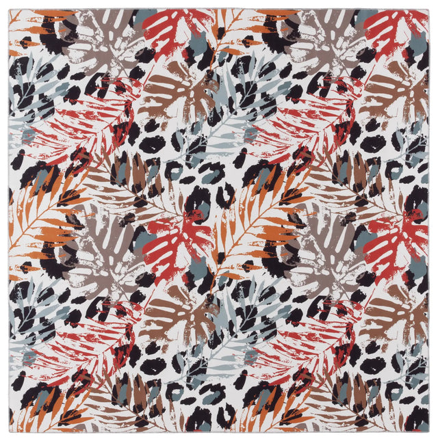 Safavieh Malibu 6'-0" x 6'-0" Rug in Ivory / Rust