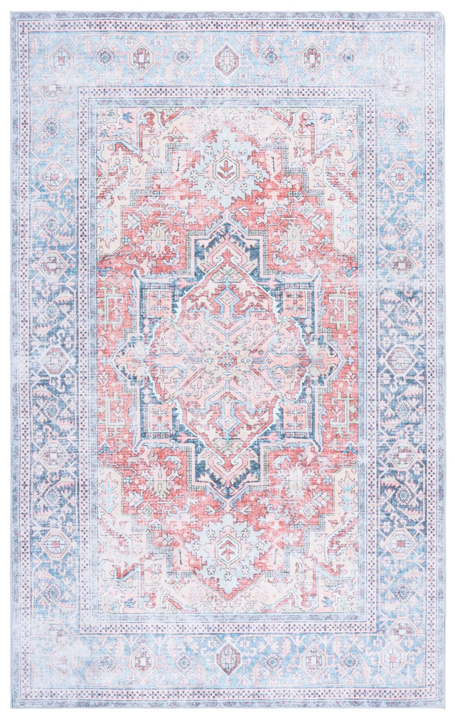 Safavieh Arizona 4'-0" x 6'-0" Rug in Rust / Blue