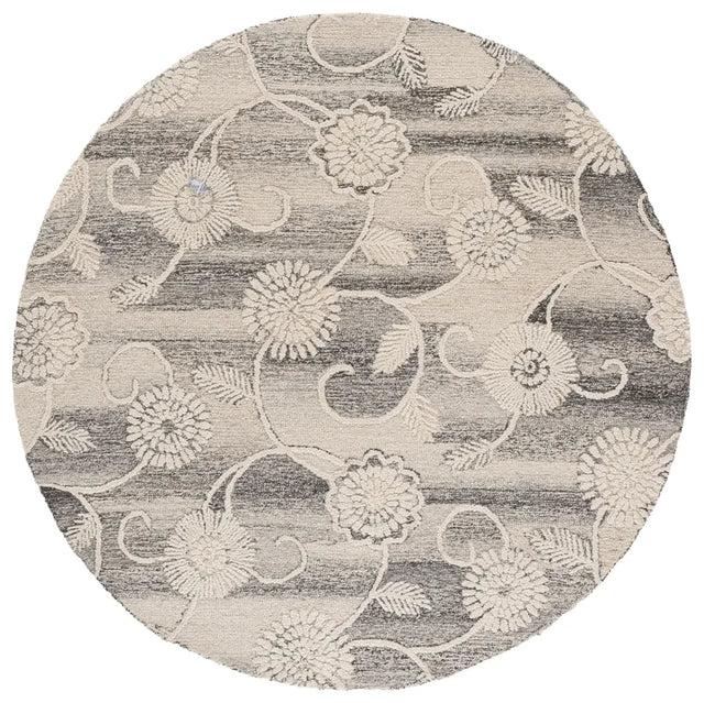 Safavieh Metro 6'-0" x 6'-0" Rug in Grey / Ivory