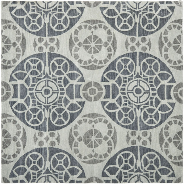 Safavieh Wyndham 7'-0" x 7'-0" Rug in Silver / Blue
