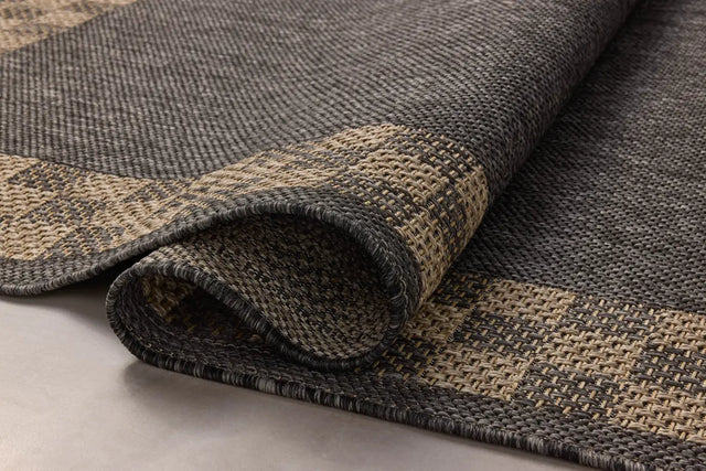 Chris Loves Julia x Loloi Providence PRC-01 Charcoal / Natural Rug - pile height