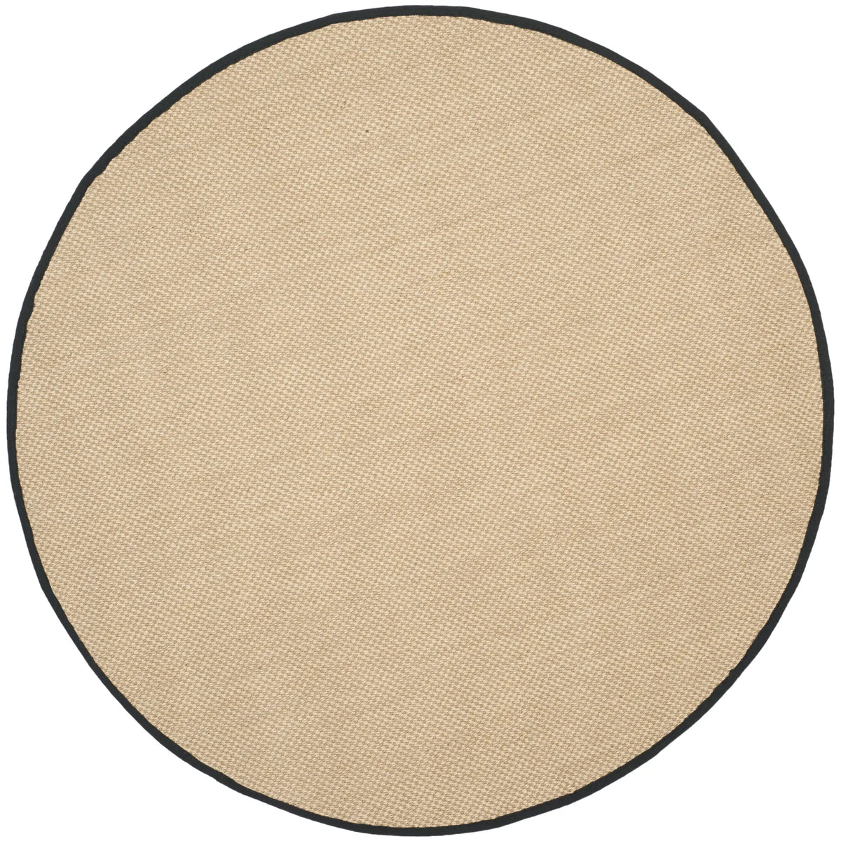 Safavieh Natural Fiber 6'-0" x 6'-0" Rug in Maize / Black