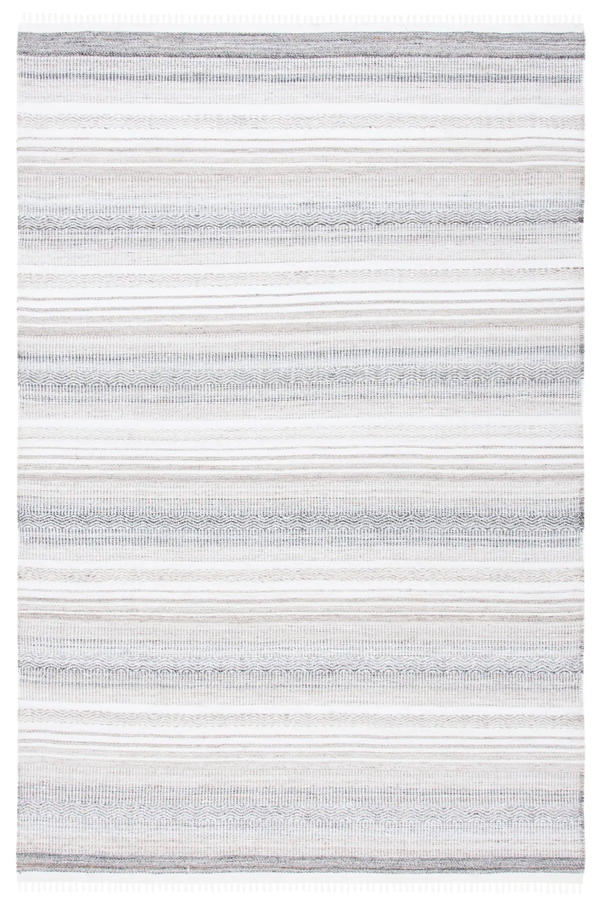 Safavieh Kilim 4'-0" x 6'-0" Rug in Ivory / Charcoal