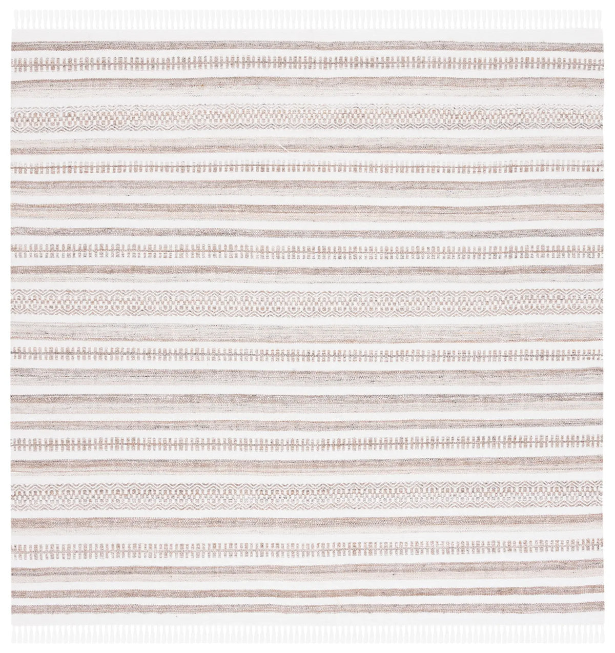 Safavieh Kilim 6'-0" x 6'-0" Rug in Ivory / Light Brown