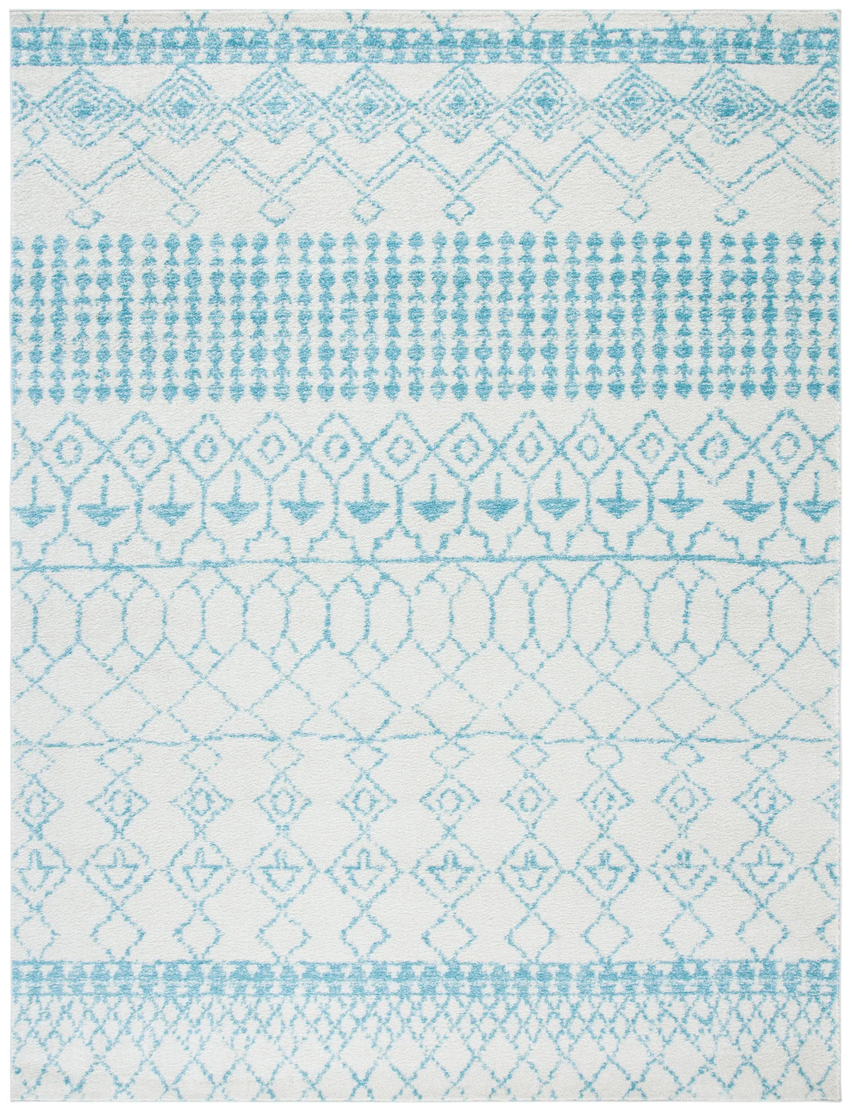 Safavieh Tulum 10'-0" x 13'-0" Rug in Ivory / Turquoise