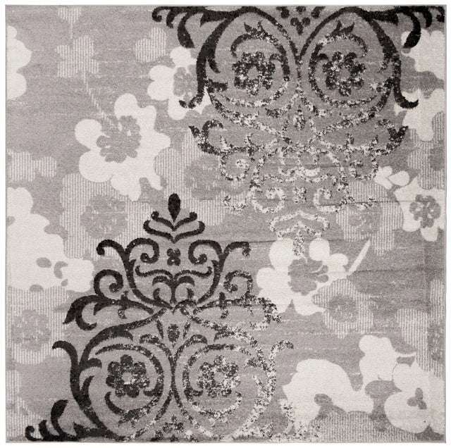 Safavieh Adirondack 7'-0" x 7'-0" Rug in Silver / Ivory