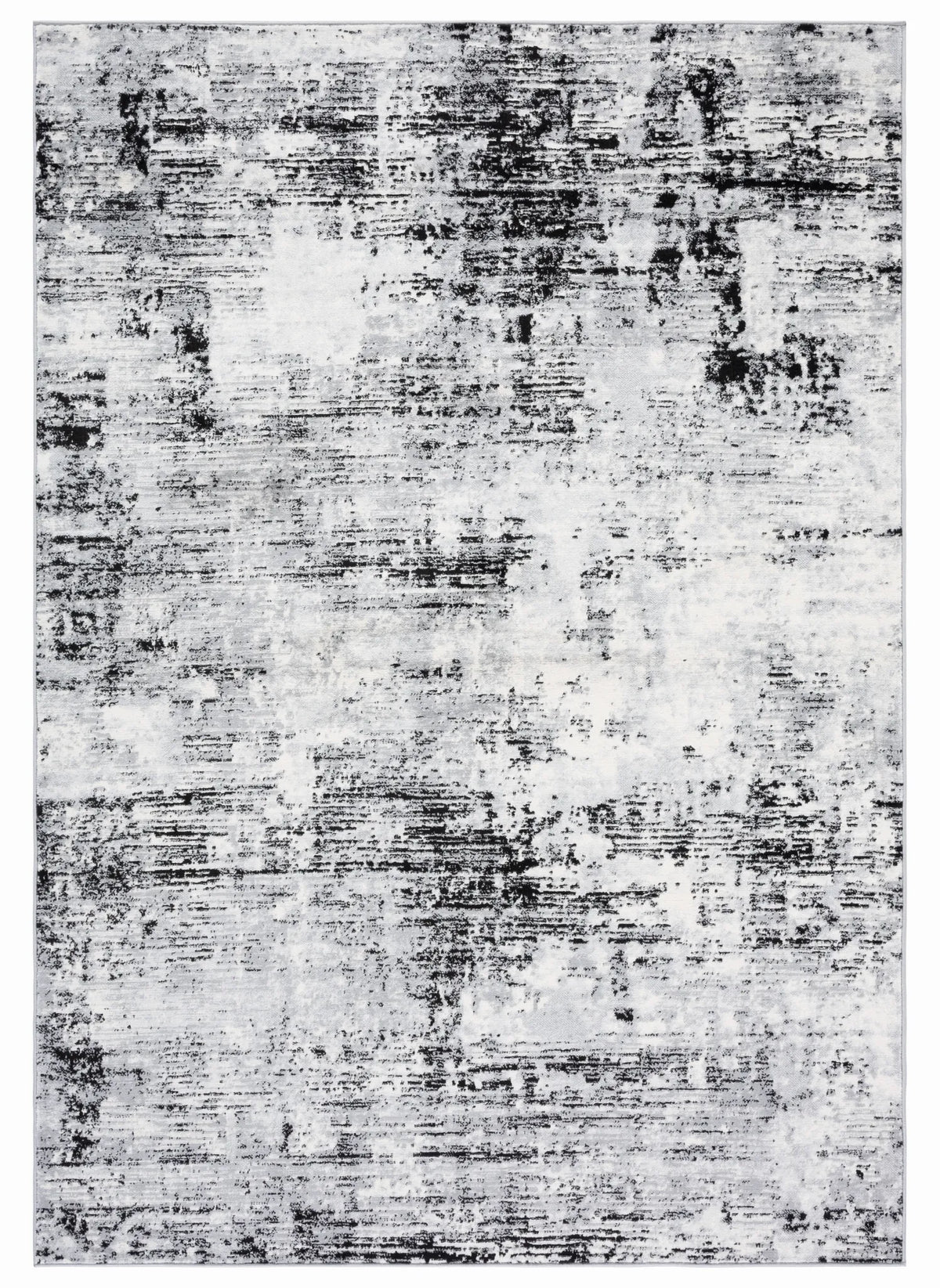 Safavieh Jasper 100 4'-0" x 6'-0" Rug in Black / Ivory