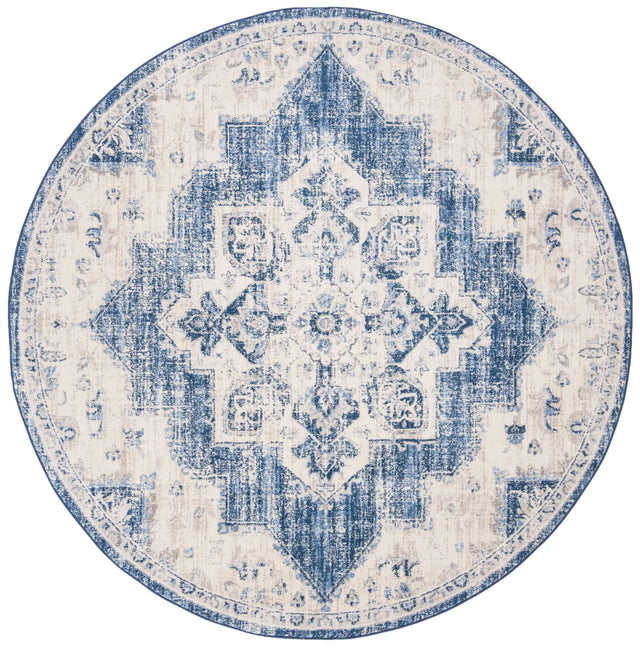 Safavieh Brentwood 10'-0" x 10'-0" Rug in Ivory / Navy