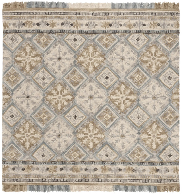 Safavieh Blossom 6'-0" x 6'-0" Rug in Beige / Light Blue