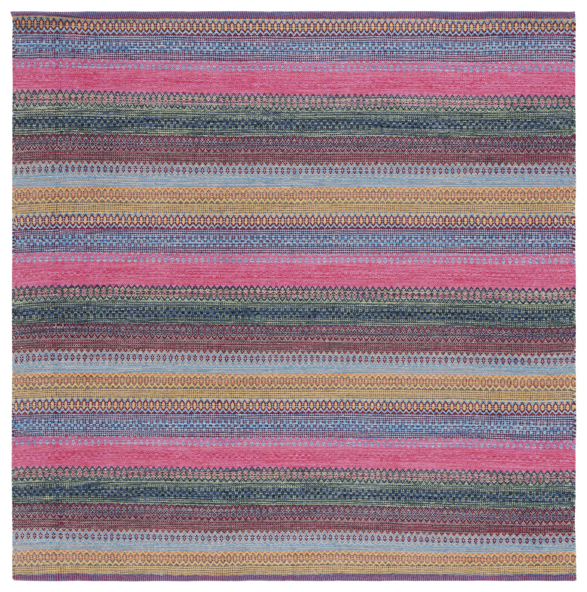 Safavieh Montauk 6'-0" x 6'-0" Rug in Red / Blue