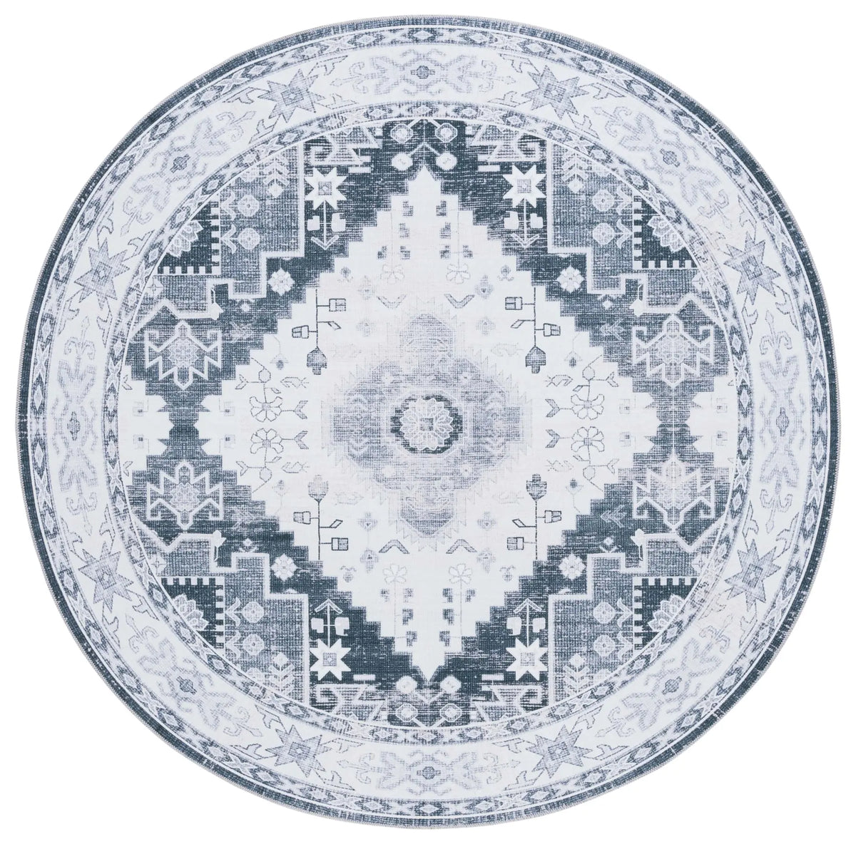 Safavieh Arizona 6'-0" x 6'-0" Rug in Grey Green / Ivory