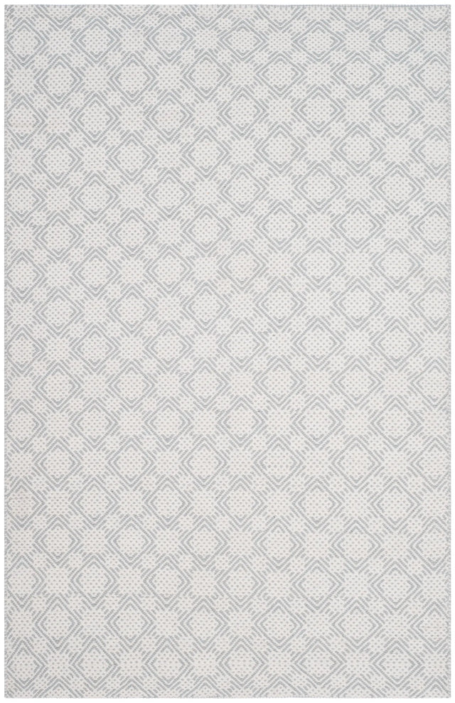 Safavieh Klc-Cotton Kilim 4'-0" x 6'-0" Rug in Grey / Ivory