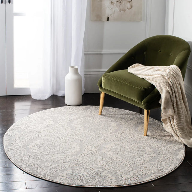 Safavieh Princeton 5'-0" x 5'-0" Rug in Grey / Beige