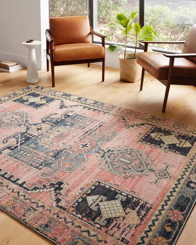 Loloi Jocelyn Joc-06 Rose/Rose Rugs - room scene 1