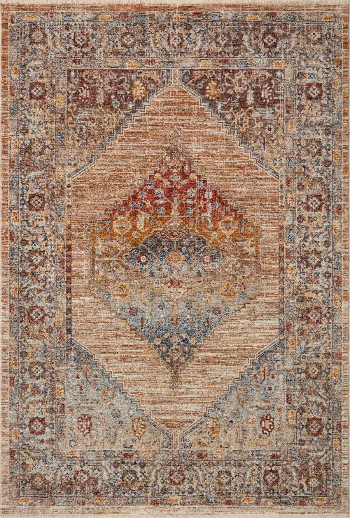 Loloi Sorrento Sor-06 Multi/Sunset Rug - main flat