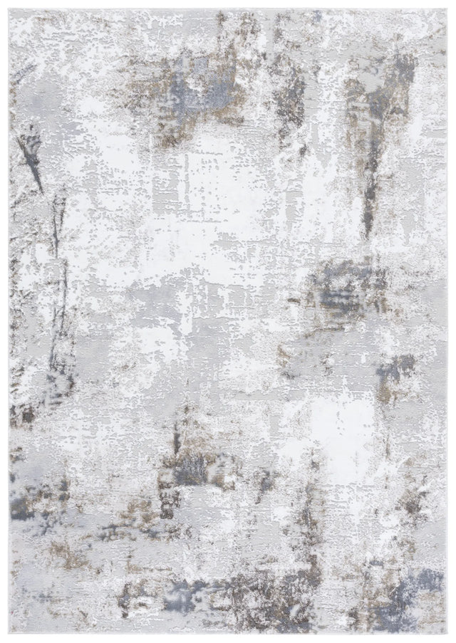 Safavieh Slate 700 4'-0" x 6'-0" Rug in Grey / Ivory Brown