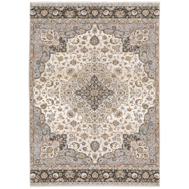 Oriental Weavers Sphinx Maharaja 660J1 Ivory/Blue Rugs - main flat
