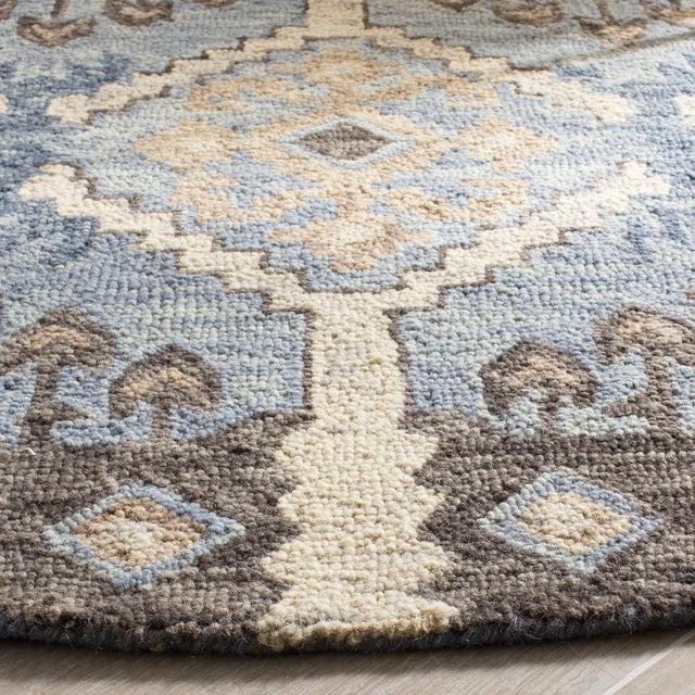 Safavieh Aspen 5'-0" x 5'-0" Rug in Light Blue / Cream