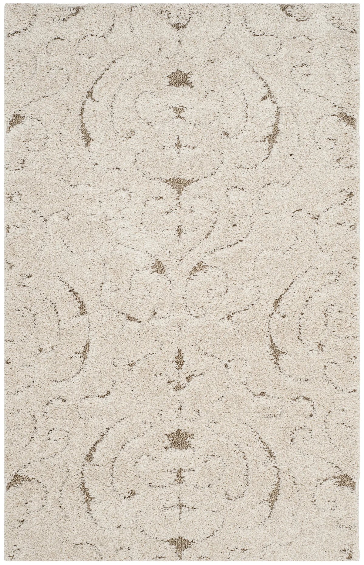 Safavieh Florida Shag 3'-3" x 5'-3" Rug in Cream / Beige