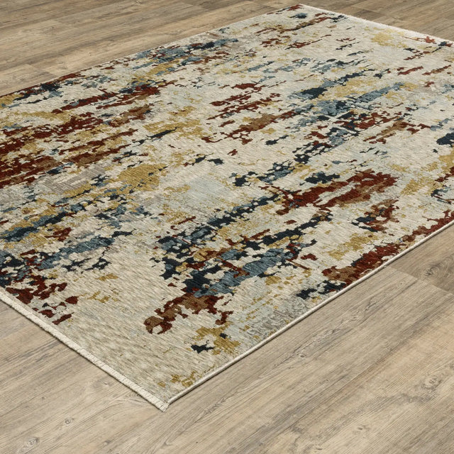 Oriental Weavers Sphinx Capella CAP11 Multi Rugs - angle detail