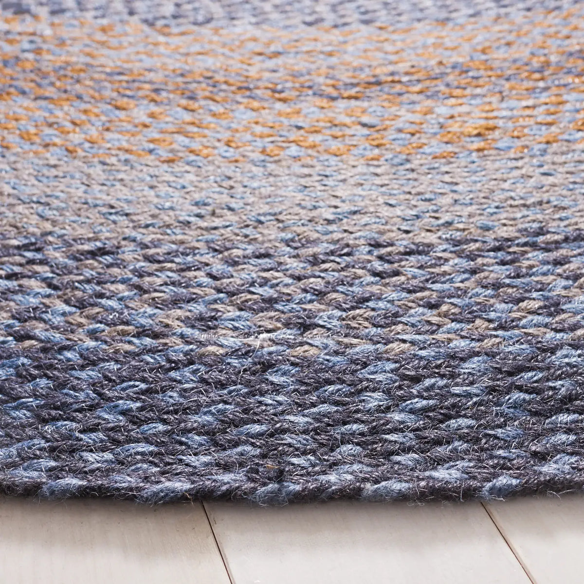 Safavieh Braided 5'-0" x 5'-0" Rug in Grey / Brown