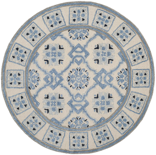 Safavieh Bella 5'-0" x 5'-0" Rug in Ivory / Blue