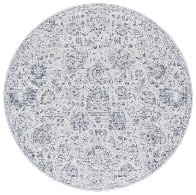 Safavieh Hunter 100 6'-7" x 6'-7" Rug in Ivory / Dark Grey / Sage