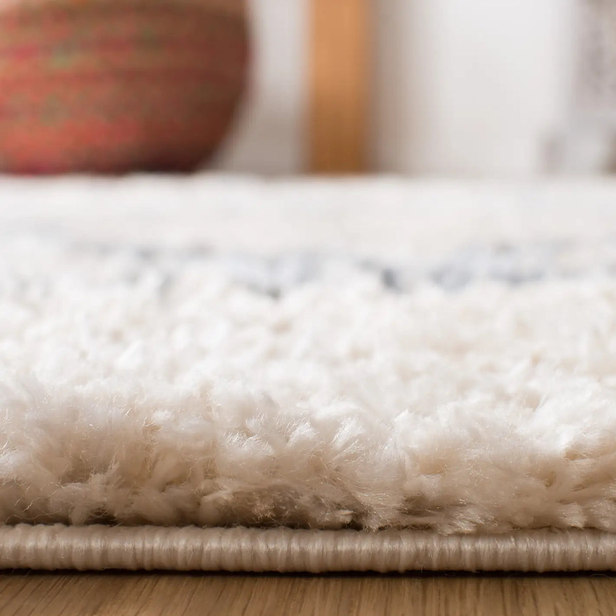 Safavieh Berber Fringe Shag 5'-3" x 7'-6" Rug in Cream / Grey