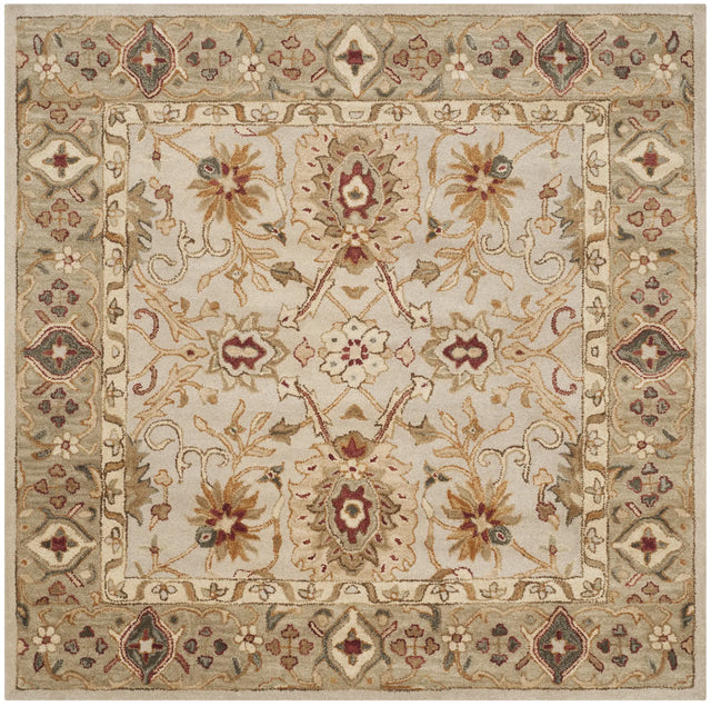 Safavieh Antiquity 6'-0" x 6'-0" Rug in Grey Beige / Sage