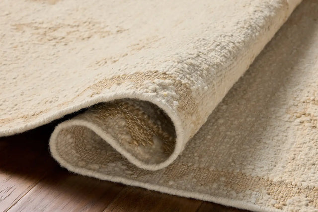 Loloi Alara ALR-02 Traditional Hand Woven Ivory, Natural Rug - pile height