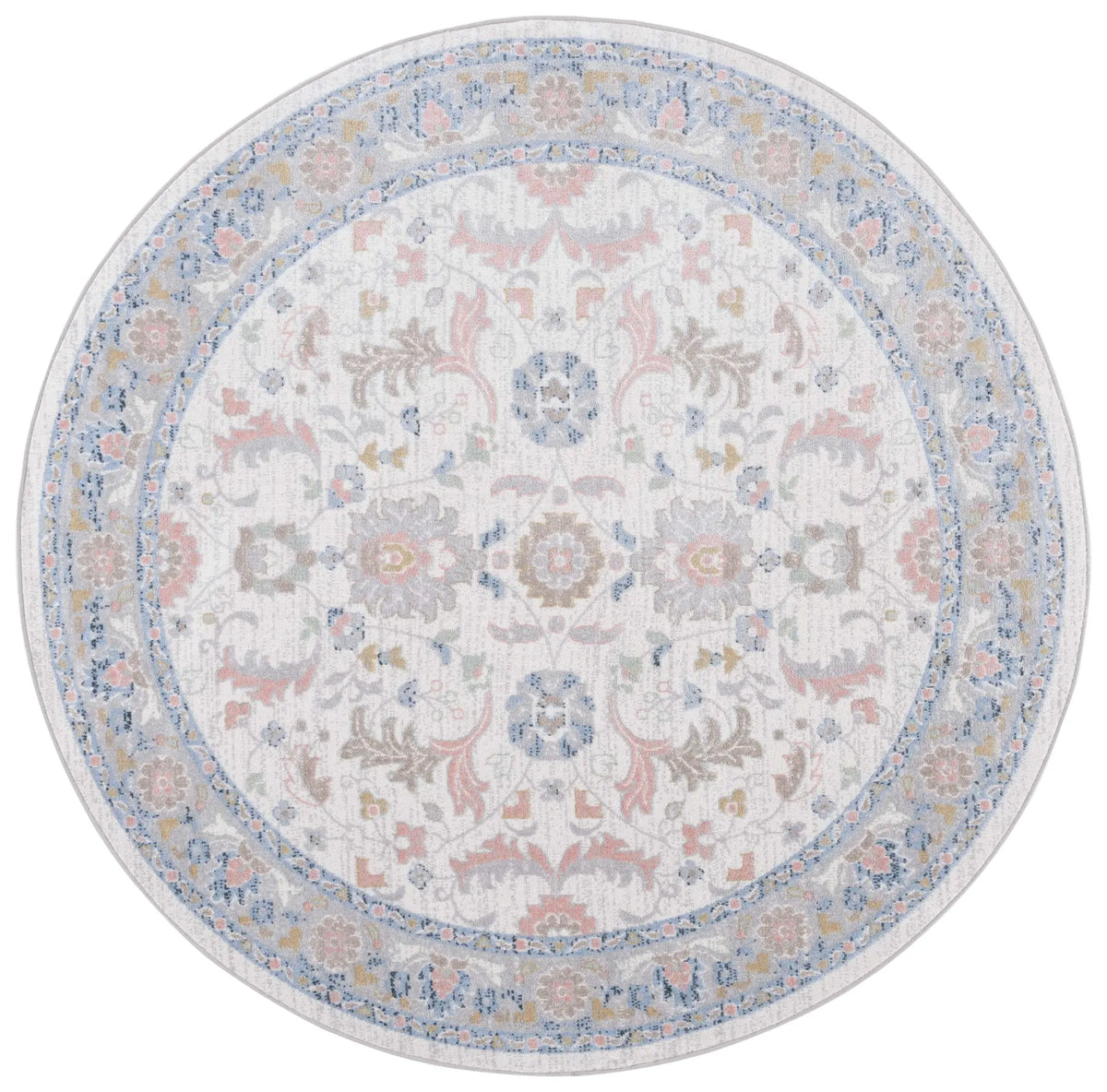 Safavieh Bayside 5'-3" x 5'-3" Rug in Beige / Blue
