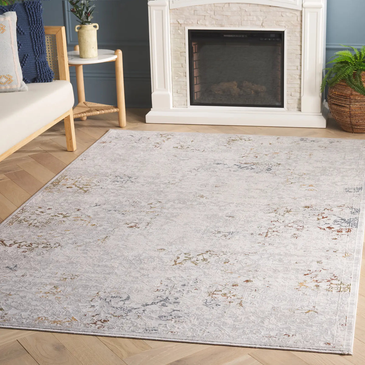 Safavieh Princeton 4'-0" x 6'-0" Rug in Light Beige / Grey