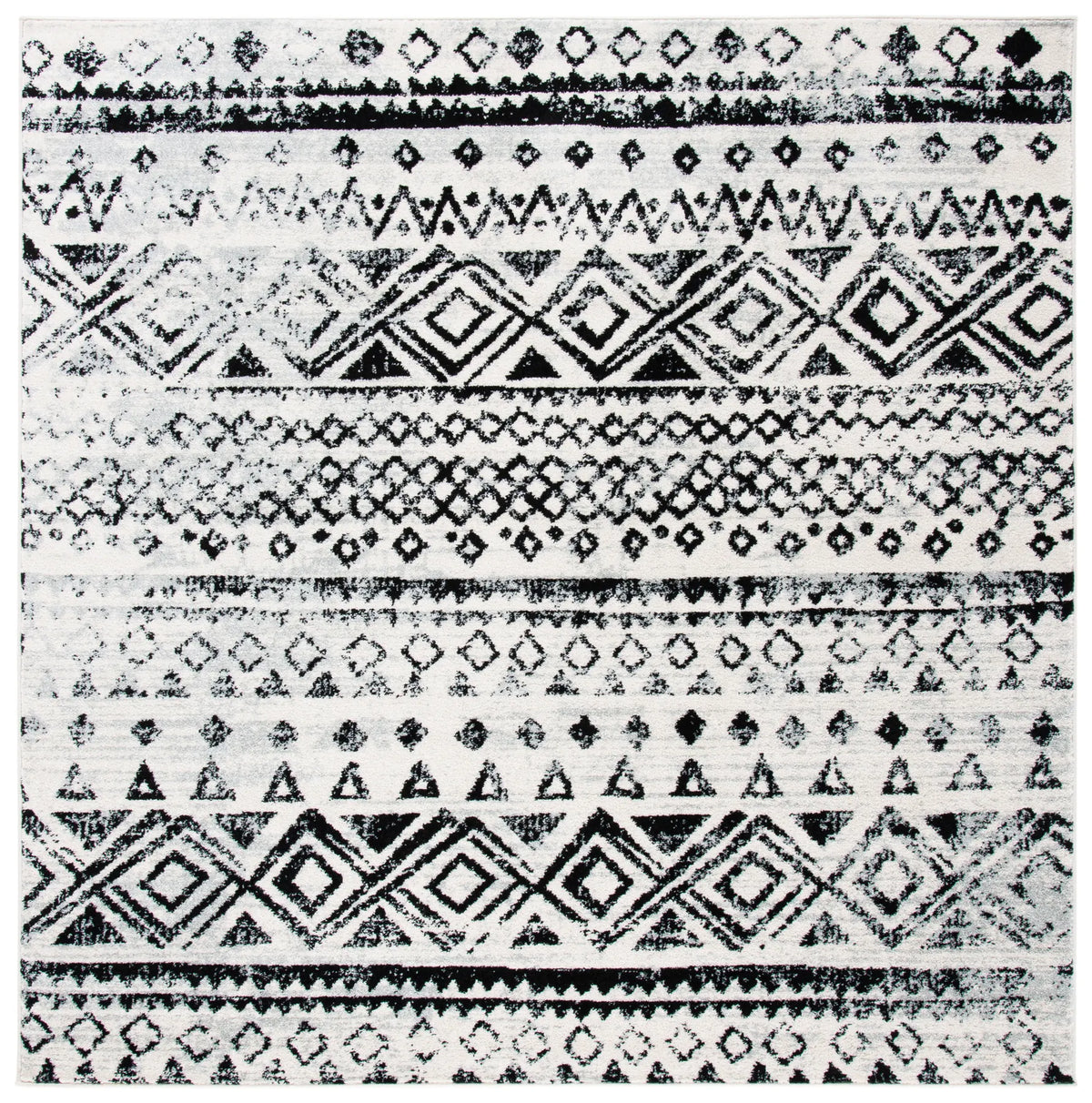 Safavieh Mercer 6'-7" x 6'-7" Rug in Ivory / Charcoal