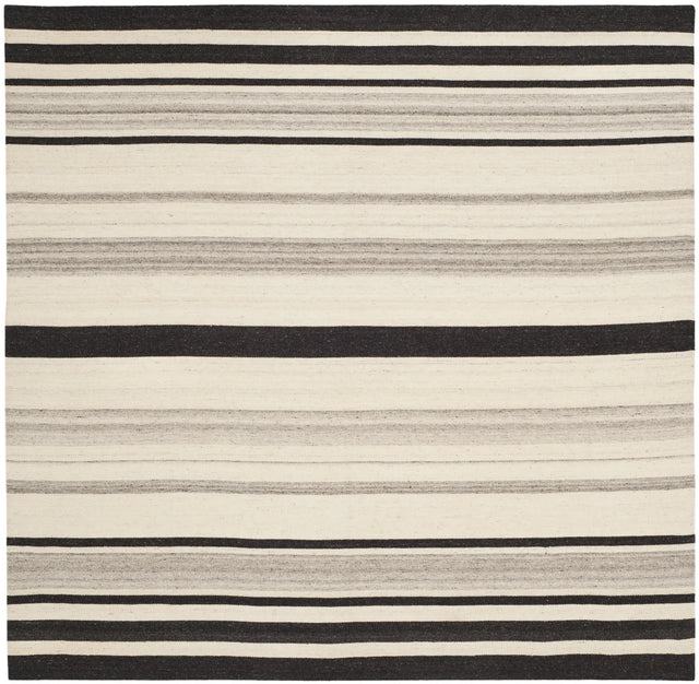 Safavieh Dhurries 6'-0" x 6'-0" Rug in Natural / Grey