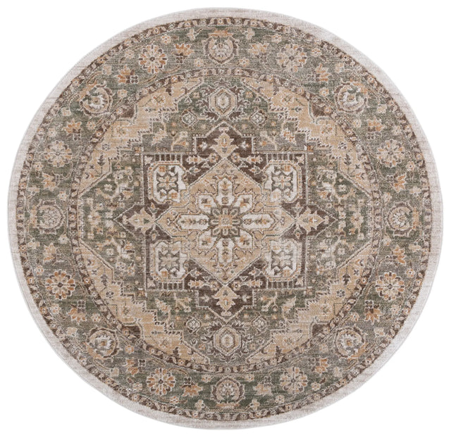 Safavieh Hazel 500 6'-0" x 6'-0" Rug in Green / Brown