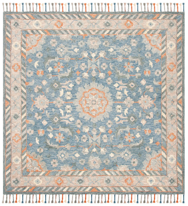 Safavieh Aspen 7'-0" x 7'-0" Rug in Blue / Rust