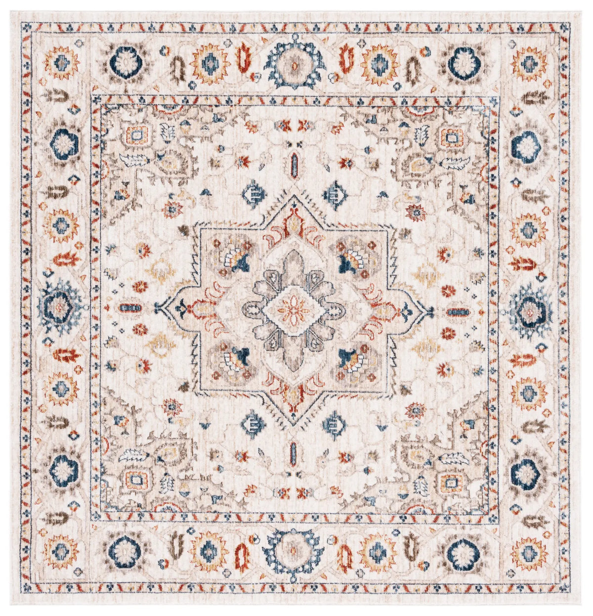 Safavieh Olympia 6'-0" x 6'-0" Rug in Ivory / Beige