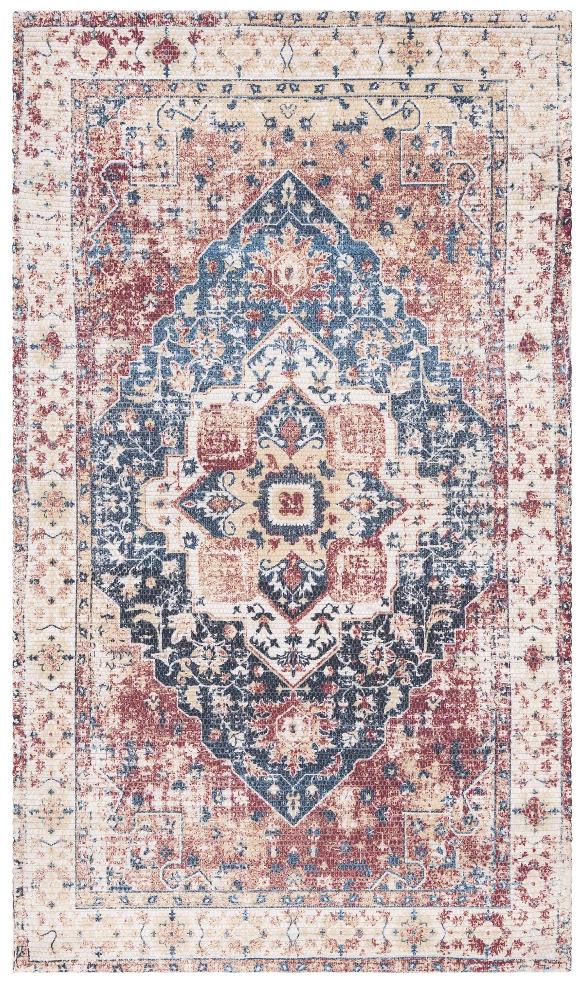 Safavieh Saffron 3'-0" x 5'-0" Rug in Beige / Blue