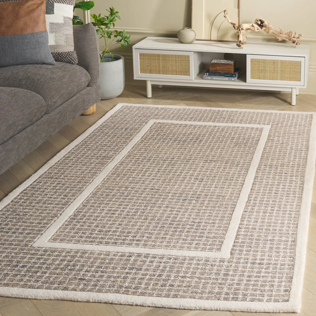 Safavieh Pine 4'-0" x 6'-0" Rug in Grey / Ivory