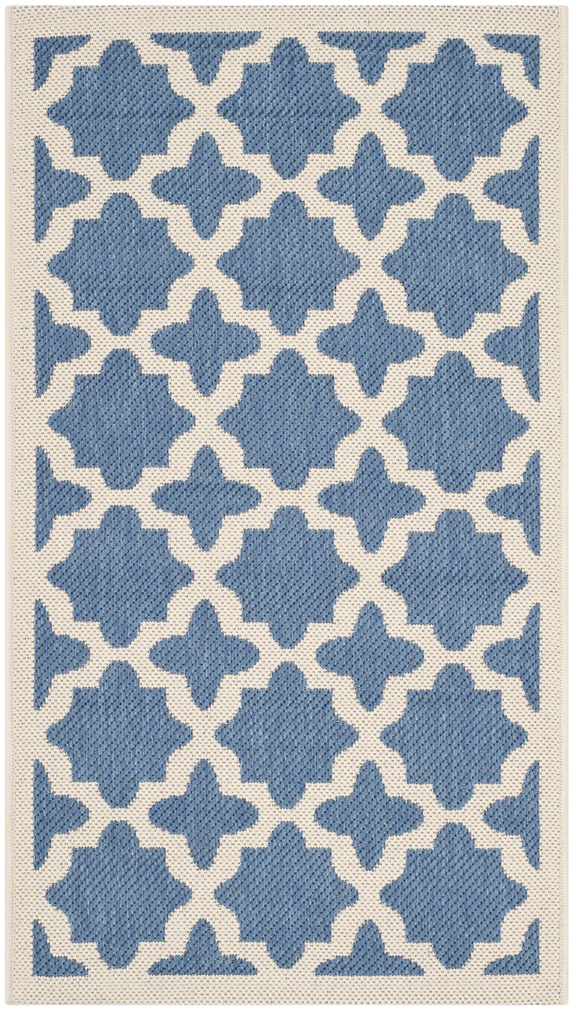 Safavieh Courtyard 2'-0" x 3'-7" Rug in Blue / Beige