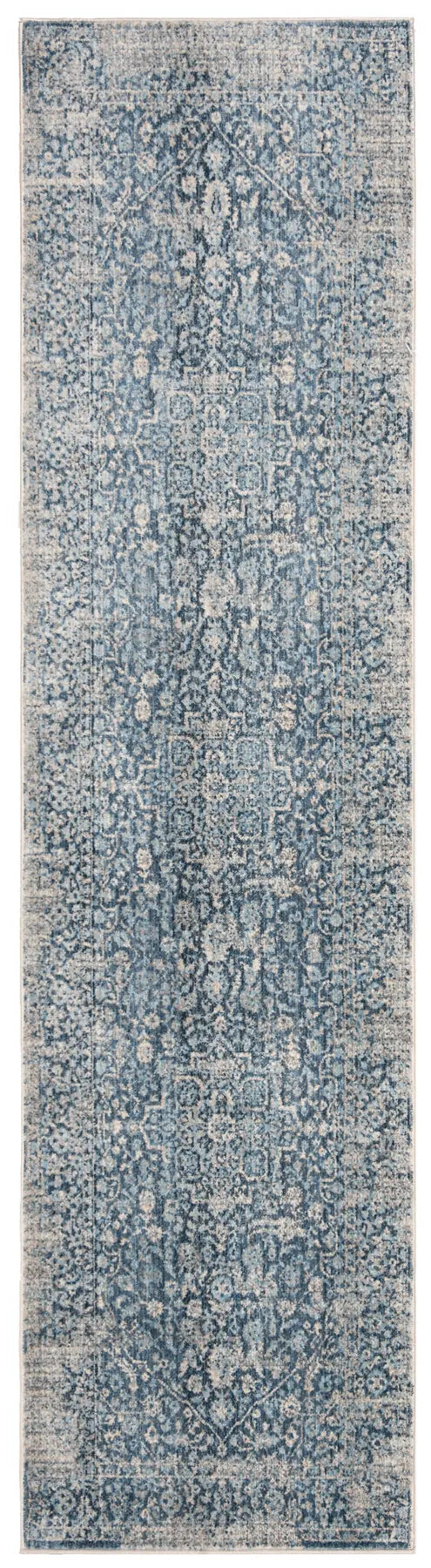 Safavieh Vintage Persian 2'-2" x 12'-0" Rug in Blue / Ivory