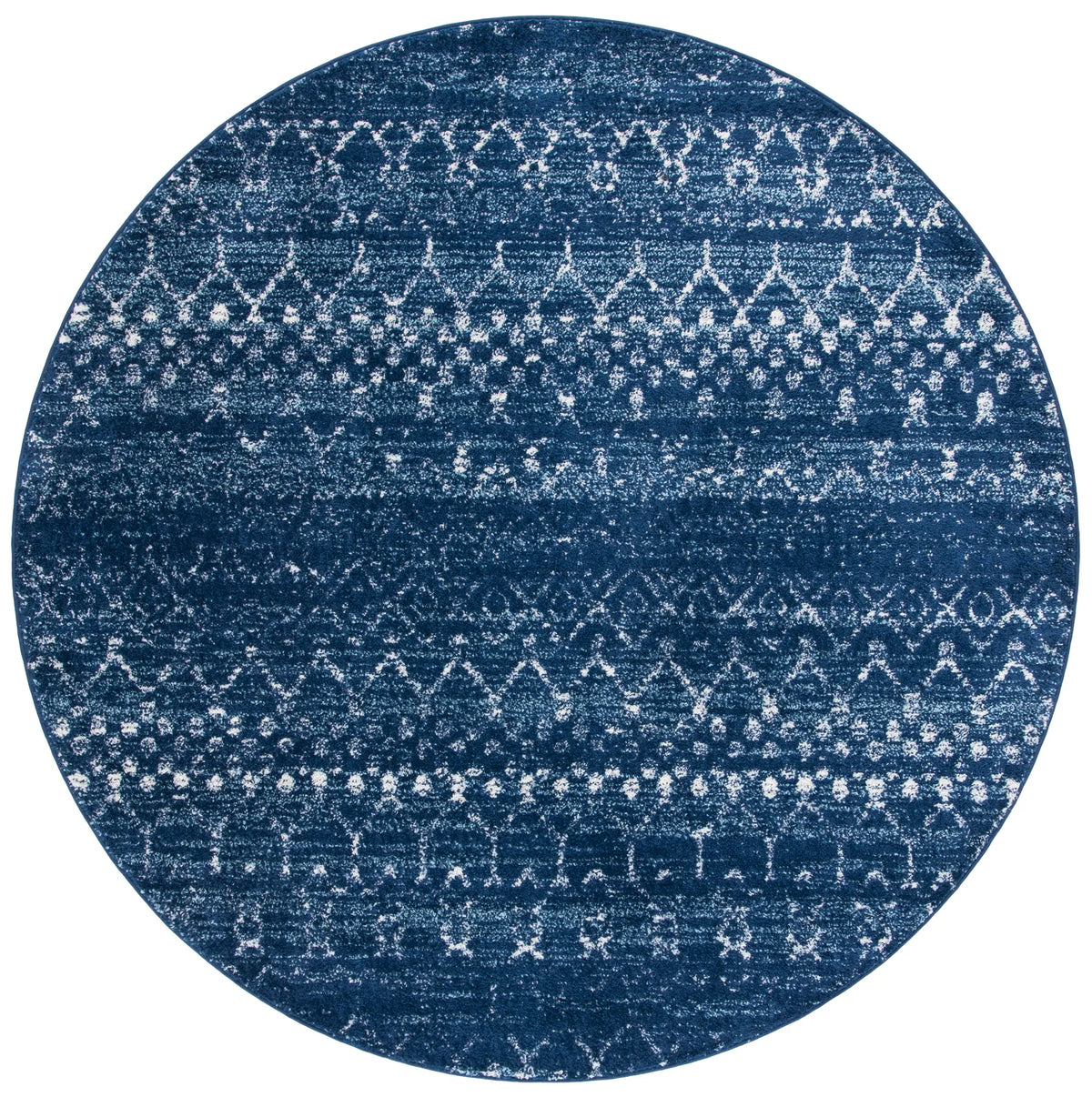 Safavieh Tulum 6'-7" x 6'-7" Rug in Blue / Ivory