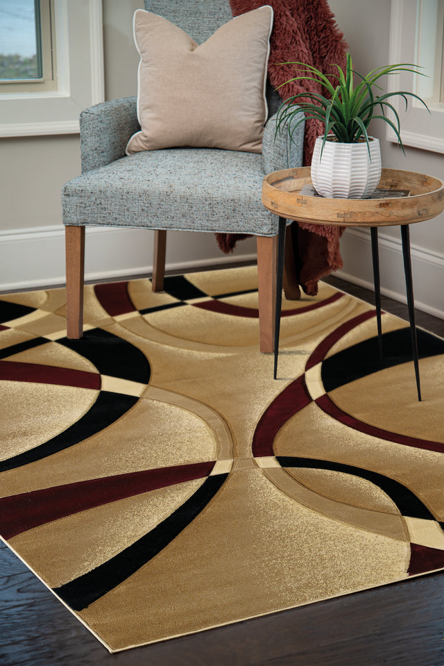 United Weavers Contours La Chic Burgundy (510-21334) Rugs