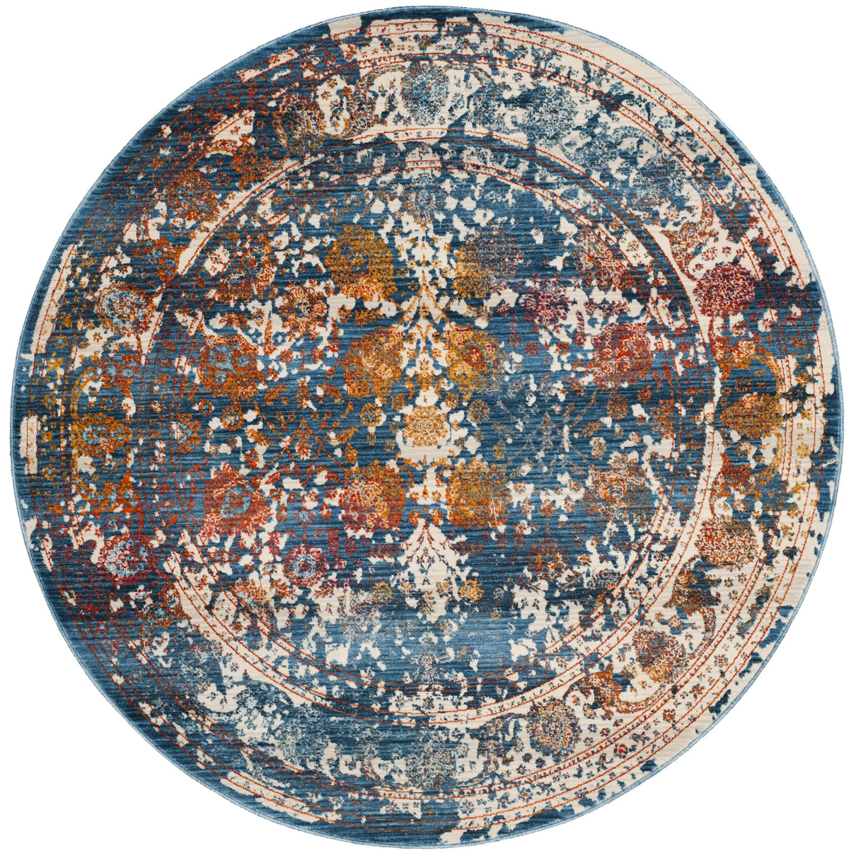 Safavieh Vintage Persian 5'-0" x 5'-0" Rug in Turquoise / Multi