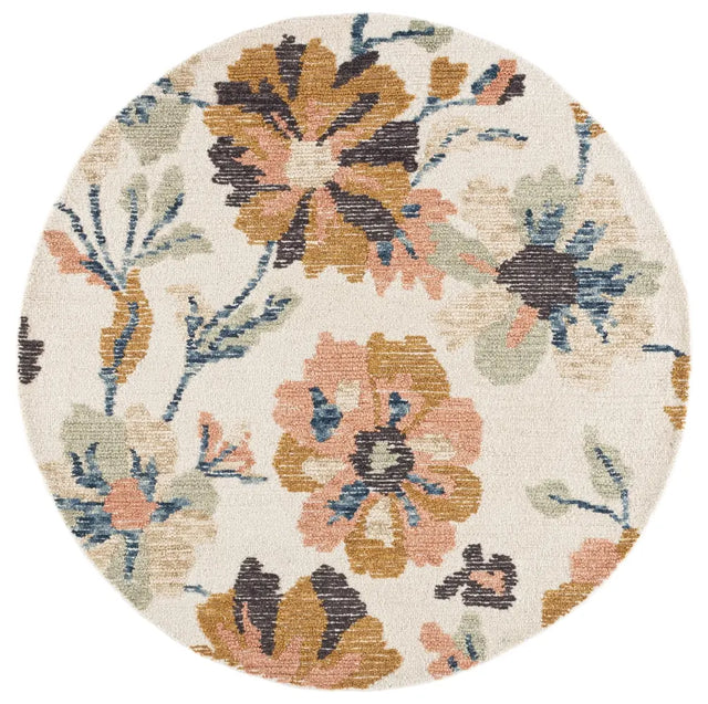 Safavieh Jardin 6'-0" x 6'-0" Rug in Ivory / Blue