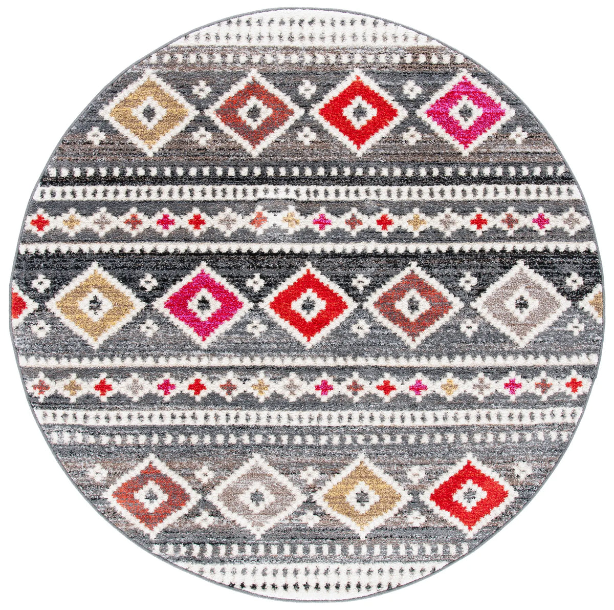 Safavieh Adirondack 6'-0" x 6'-0" Rug in Grey / Ivory