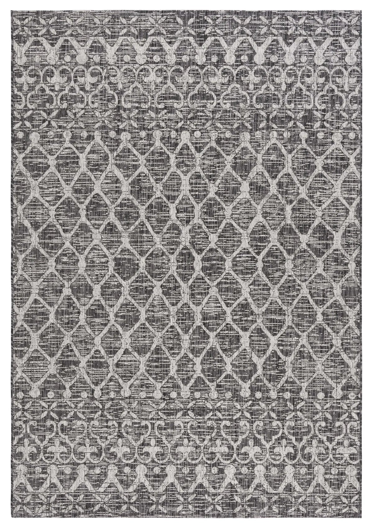 Safavieh Courtyard 6'-7" x 9'-6" Rug in Black / Grey